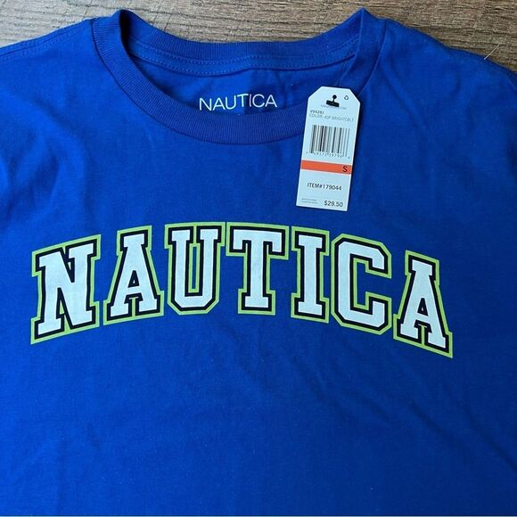 😊 3/$30 Men’s Nautica Blue Tshirt NWT🏷 Size Small - Picture 2 of 7
